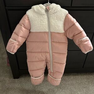 Michael Kors Pink and White Kids Footie